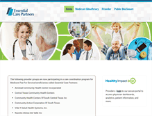 Tablet Screenshot of essentialcarepartners.com